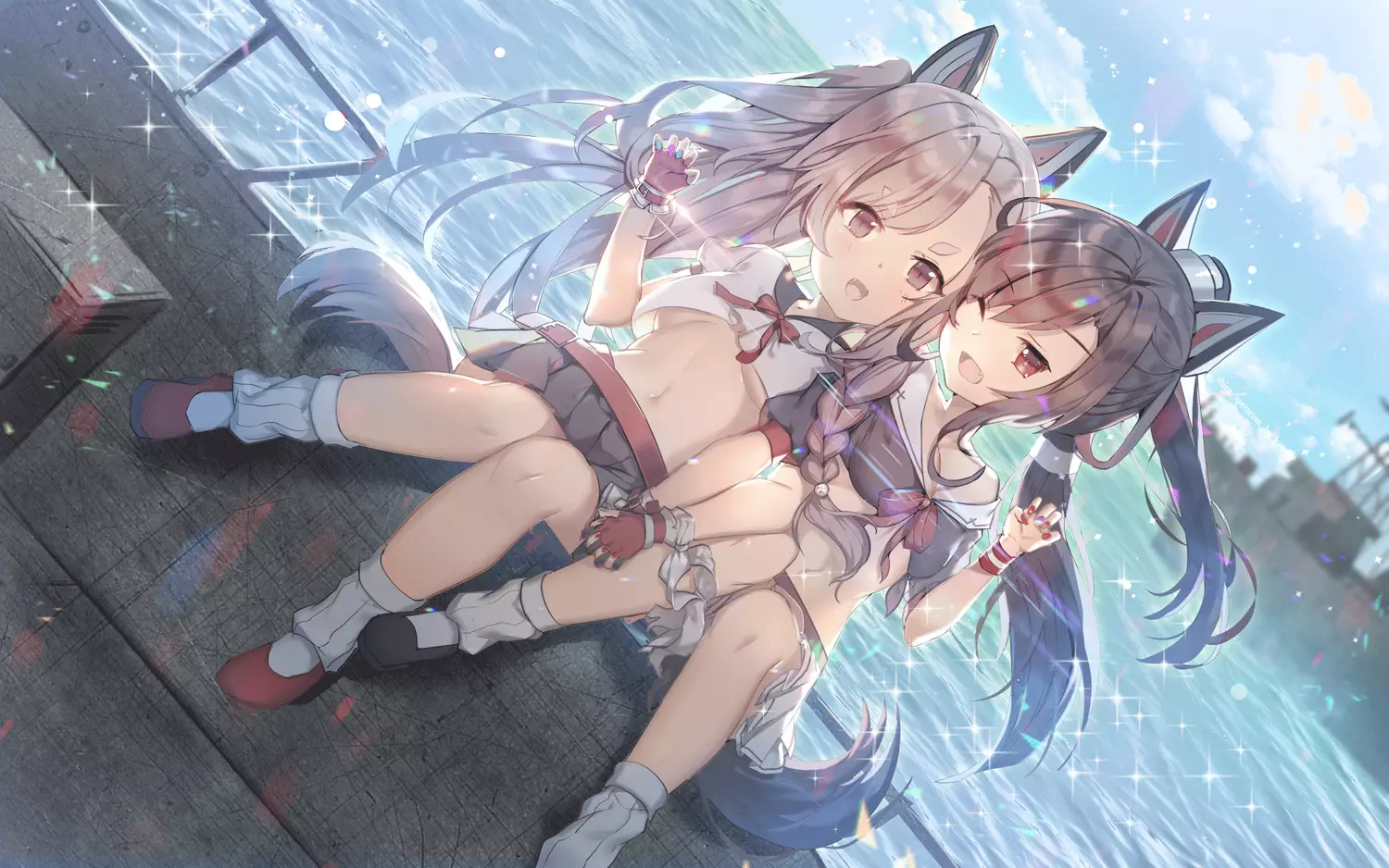 画师 Aile エル お仕事募集中 碧蓝航线 夕立 碧蓝航线 時雨 アズールレーン