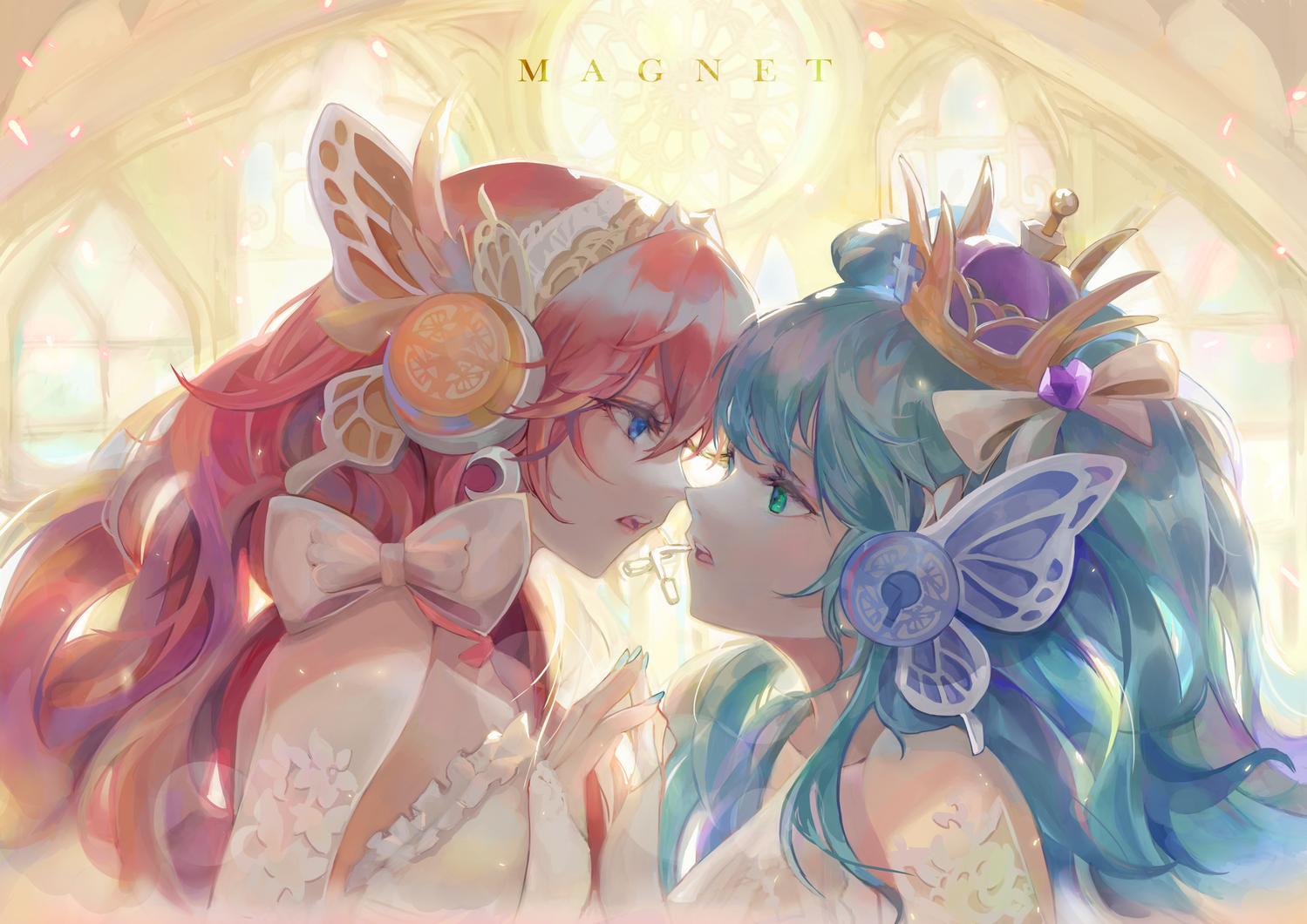 画师 阿月 Magnet 初音未来 巡音流歌